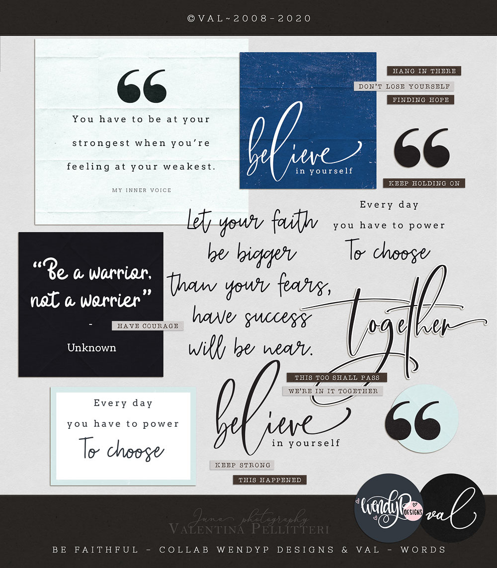Be Faithful {Words} | Collab WendyP Designs & Val