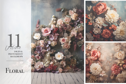 Digital Photoshoot Backdrops - Floral - Vol.11