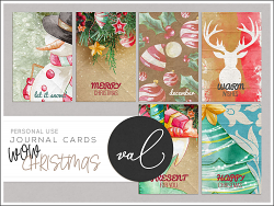 WOW Christmas {Journal Cards}